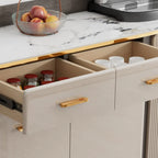 Buffet de salle à manger en bois réglable et élégant