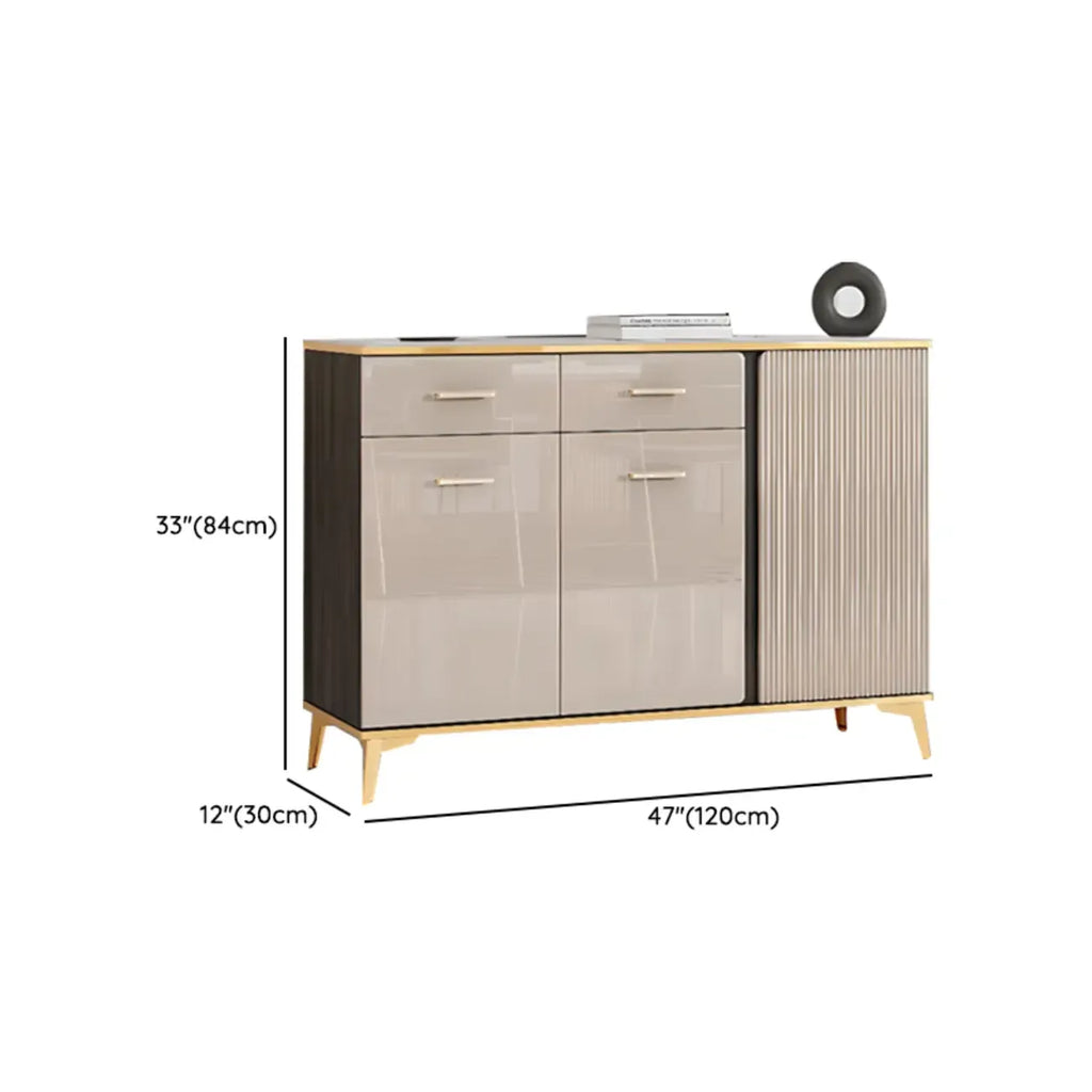 Buffet de salle à manger en bois réglable et élégant
