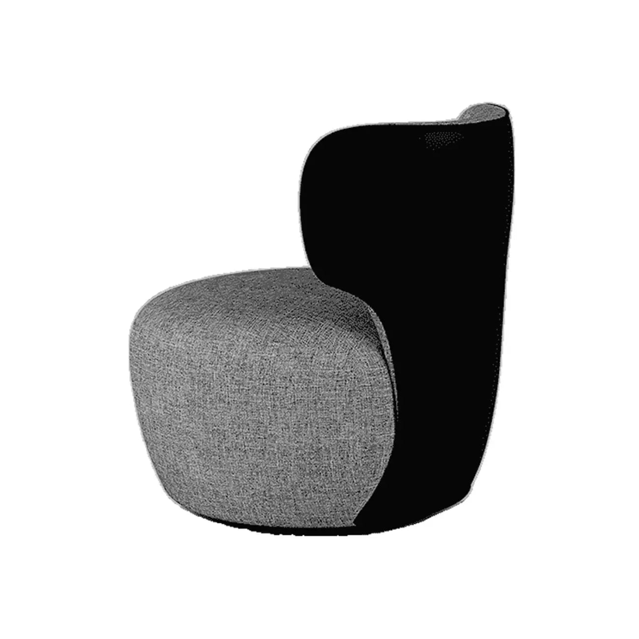 Fauteuil pivotant glamour en tissu résistant aux rayures