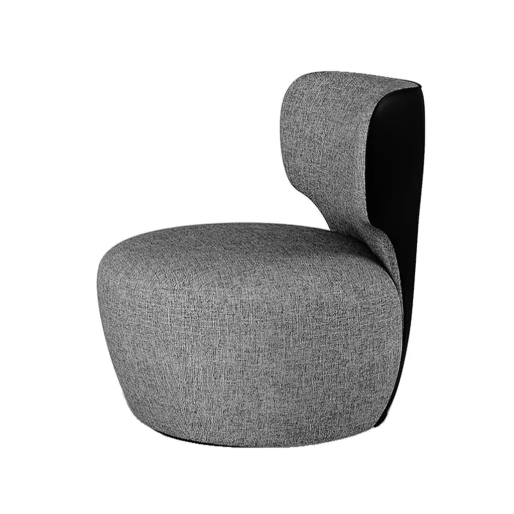 Fauteuil pivotant glamour en tissu résistant aux rayures