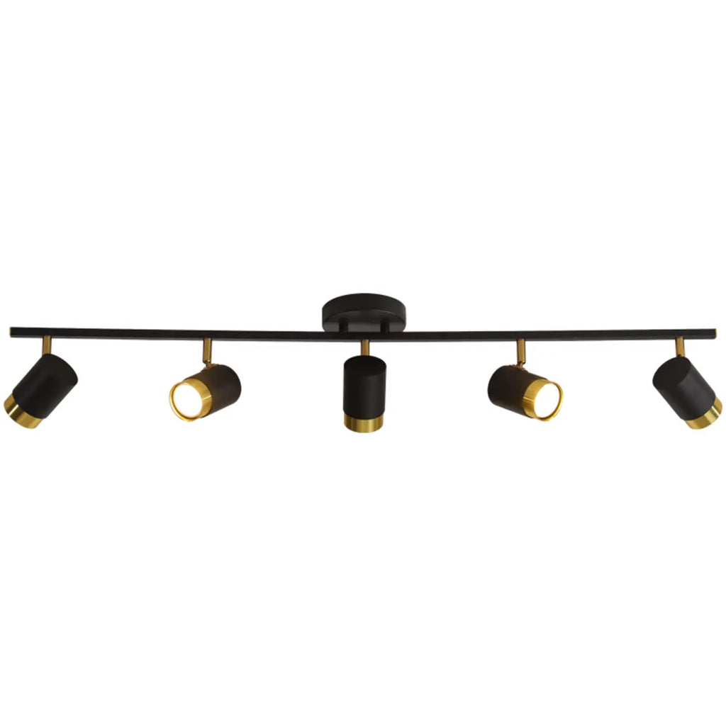 Plafoniera/spot a 4 luci LED dimmerabile, moderna, con testa regolabile