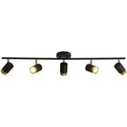 Plafoniera/spot a 4 luci LED dimmerabile, moderna, con testa regolabile