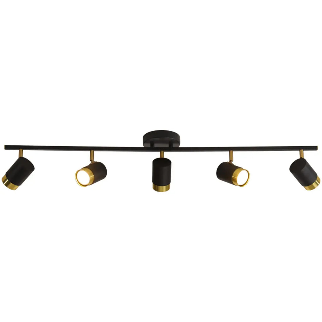 Plafoniera/spot a 4 luci LED dimmerabile, moderna, con testa regolabile