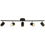 Plafoniera/spot a 4 luci LED dimmerabile, moderna, con testa regolabile