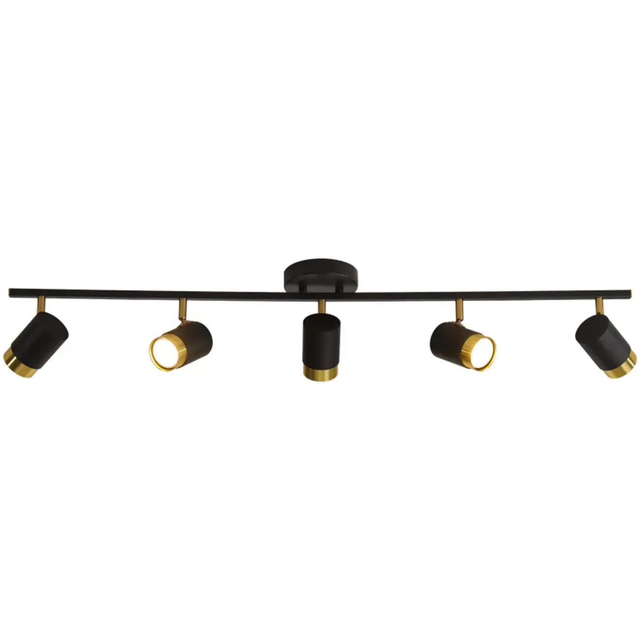 Plafoniera/spot a 4 luci LED dimmerabile, moderna, con testa regolabile