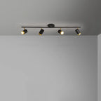 Plafoniera/spot a 4 luci LED dimmerabile, moderna, con testa regolabile