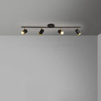 Plafoniera/spot a 4 luci LED dimmerabile, moderna, con testa regolabile