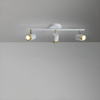 Plafoniera/spot a 4 luci LED dimmerabile, moderna, con testa regolabile