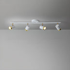 Plafoniera/spot a 4 luci LED dimmerabile, moderna, con testa regolabile