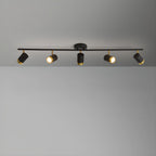Plafoniera/spot a 4 luci LED dimmerabile, moderna, con testa regolabile