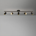 Plafoniera/spot a 4 luci LED dimmerabile, moderna, con testa regolabile