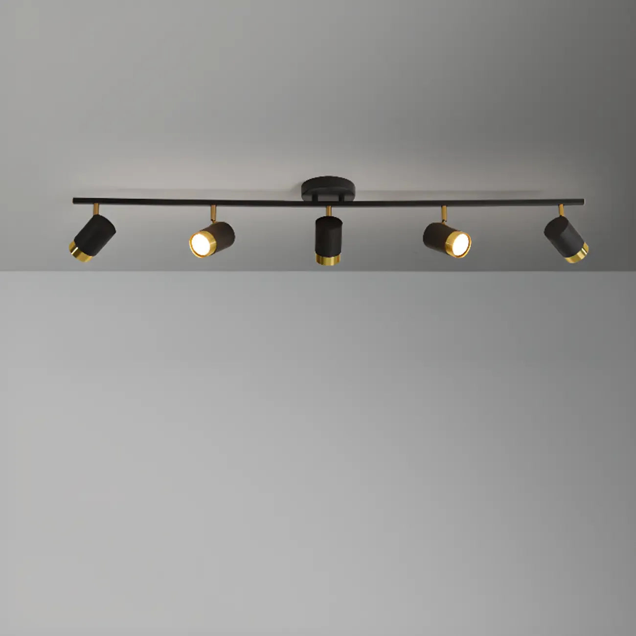 Plafoniera/spot a 4 luci LED dimmerabile, moderna, con testa regolabile