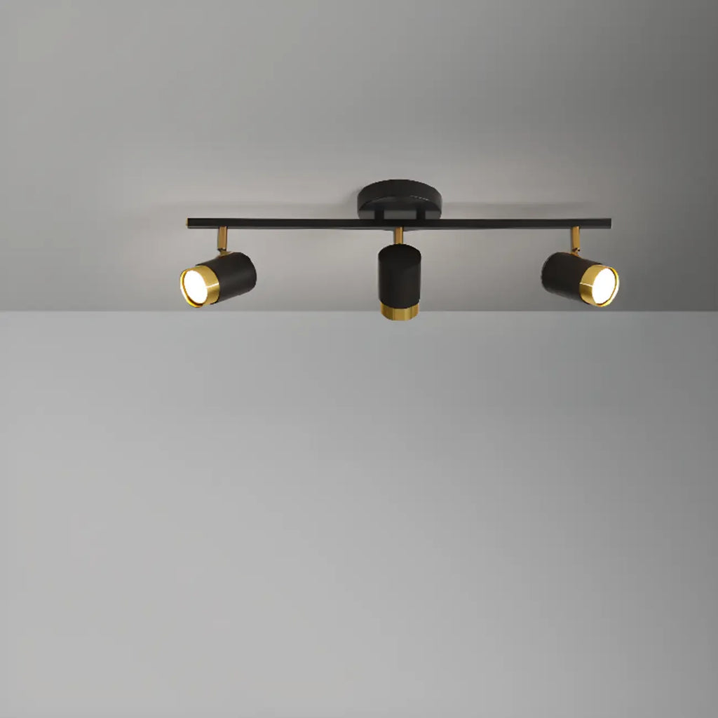 Plafoniera/spot a 4 luci LED dimmerabile, moderna, con testa regolabile