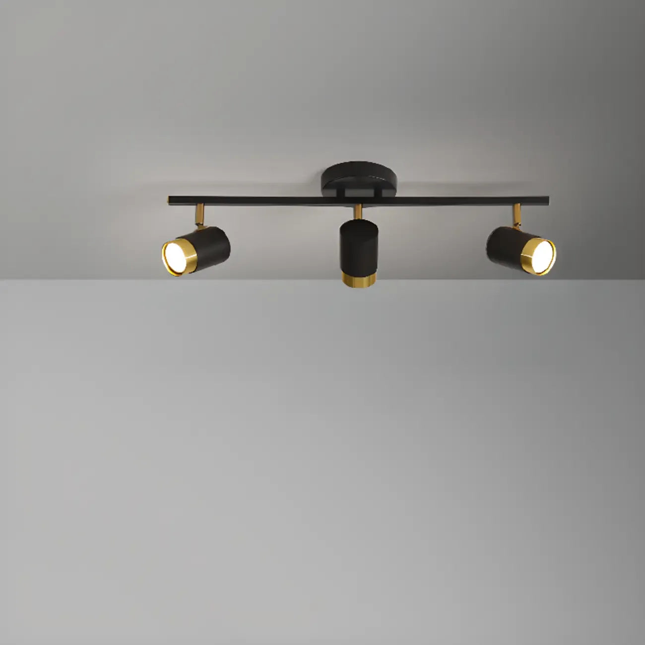 Plafoniera/spot a 4 luci LED dimmerabile, moderna, con testa regolabile
