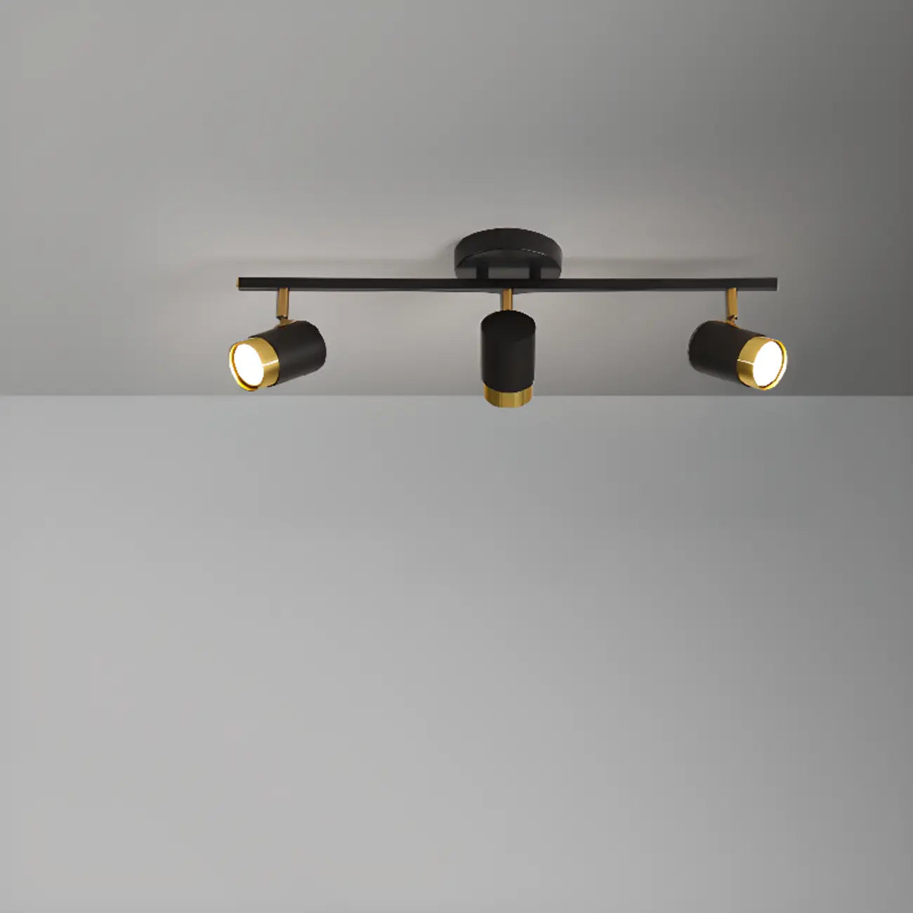Plafoniera/spot a 4 luci LED dimmerabile, moderna, con testa regolabile