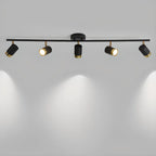 Plafoniera/spot a 4 luci LED dimmerabile, moderna, con testa regolabile