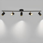 Plafoniera/spot a 4 luci LED dimmerabile, moderna, con testa regolabile