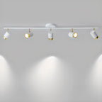 Plafoniera/spot a 4 luci LED dimmerabile, moderna, con testa regolabile