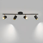 Plafoniera/spot a 4 luci LED dimmerabile, moderna, con testa regolabile