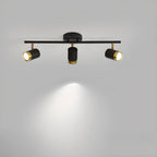 Plafoniera/spot a 4 luci LED dimmerabile, moderna, con testa regolabile