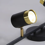 Plafoniera/spot a 4 luci LED dimmerabile, moderna, con testa regolabile