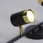 Plafoniera/spot a 4 luci LED dimmerabile, moderna, con testa regolabile