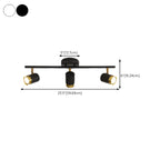 Plafoniera/spot a 4 luci LED dimmerabile, moderna, con testa regolabile