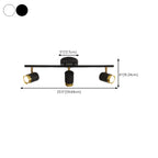 Plafoniera/spot a 4 luci LED dimmerabile, moderna, con testa regolabile