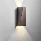 2 Luci Applique da Parete Geometrica Semplice Paralume in Metallo
