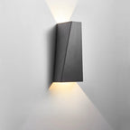 2 Luci Applique da Parete Geometrica Semplice Paralume in Metallo