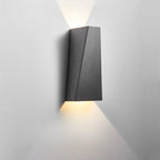 2 Luci Applique da Parete Geometrica Semplice Paralume in Metallo