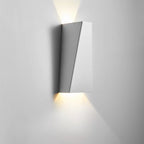 2 Luci Applique da Parete Geometrica Semplice Paralume in Metallo
