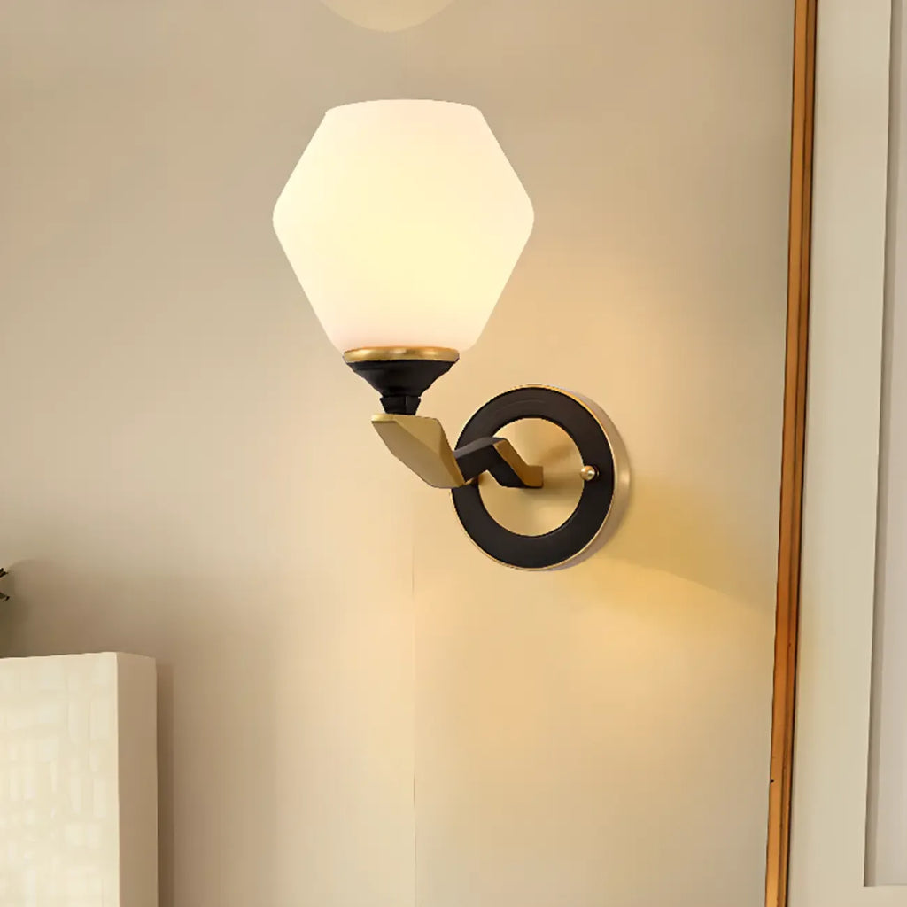 Applique murale géométrique moderne de 10 à 14 pouces pour usage résidentiel