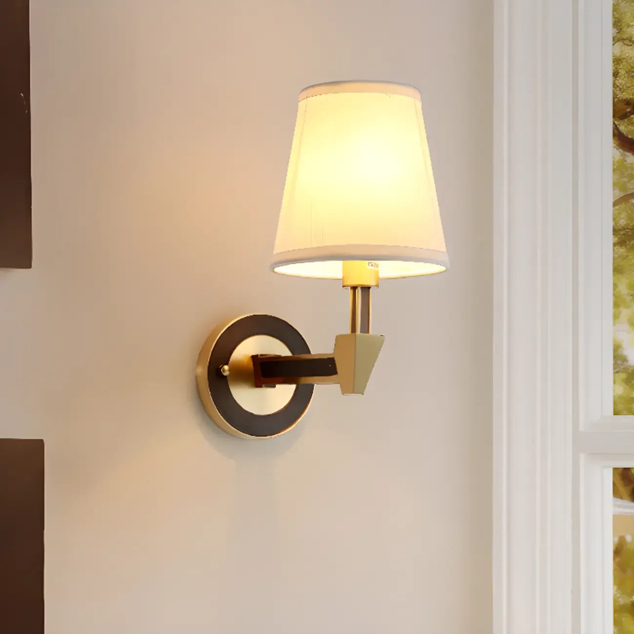 Applique murale géométrique moderne de 10 à 14 pouces pour usage résidentiel