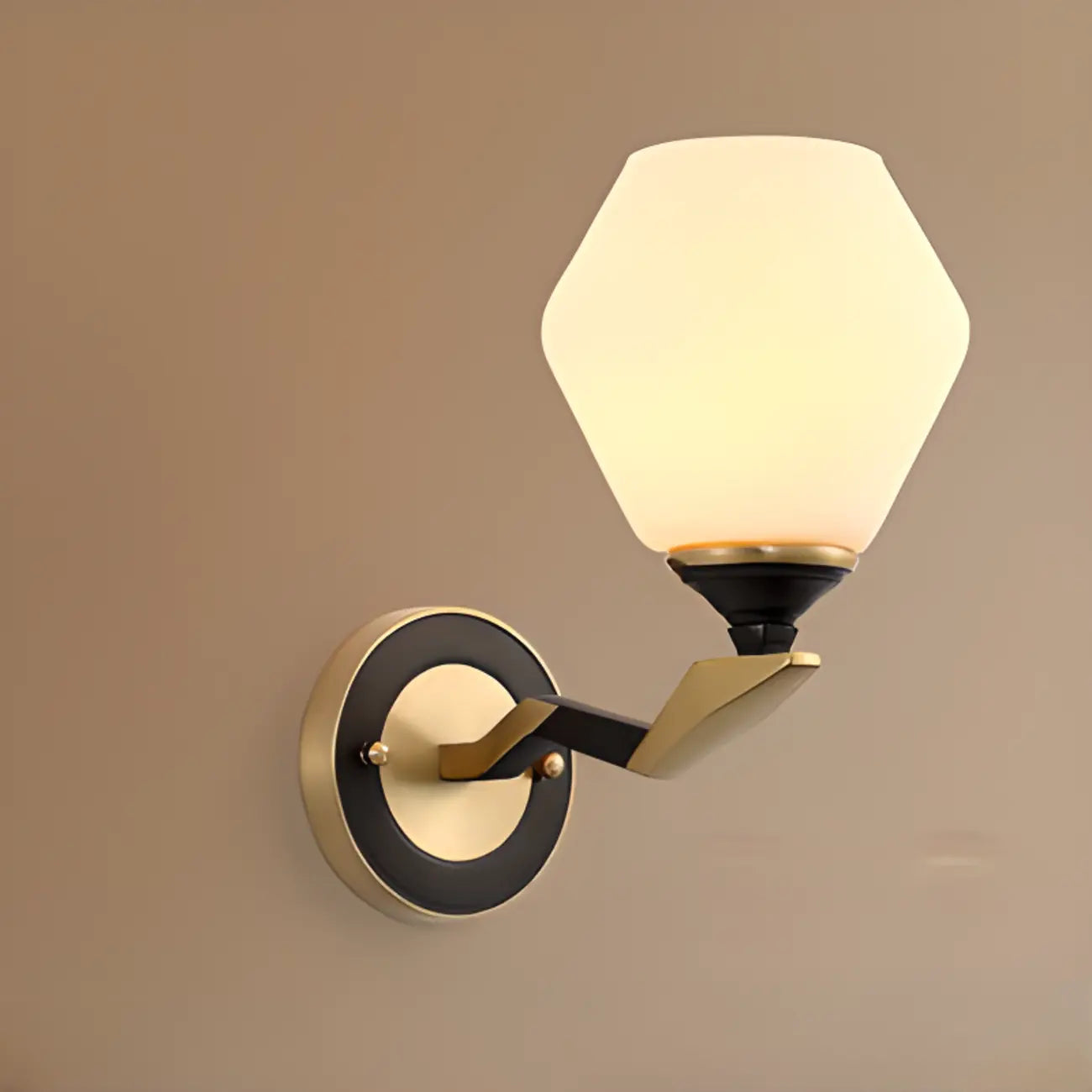 Applique murale géométrique moderne de 10 à 14 pouces pour usage résidentiel