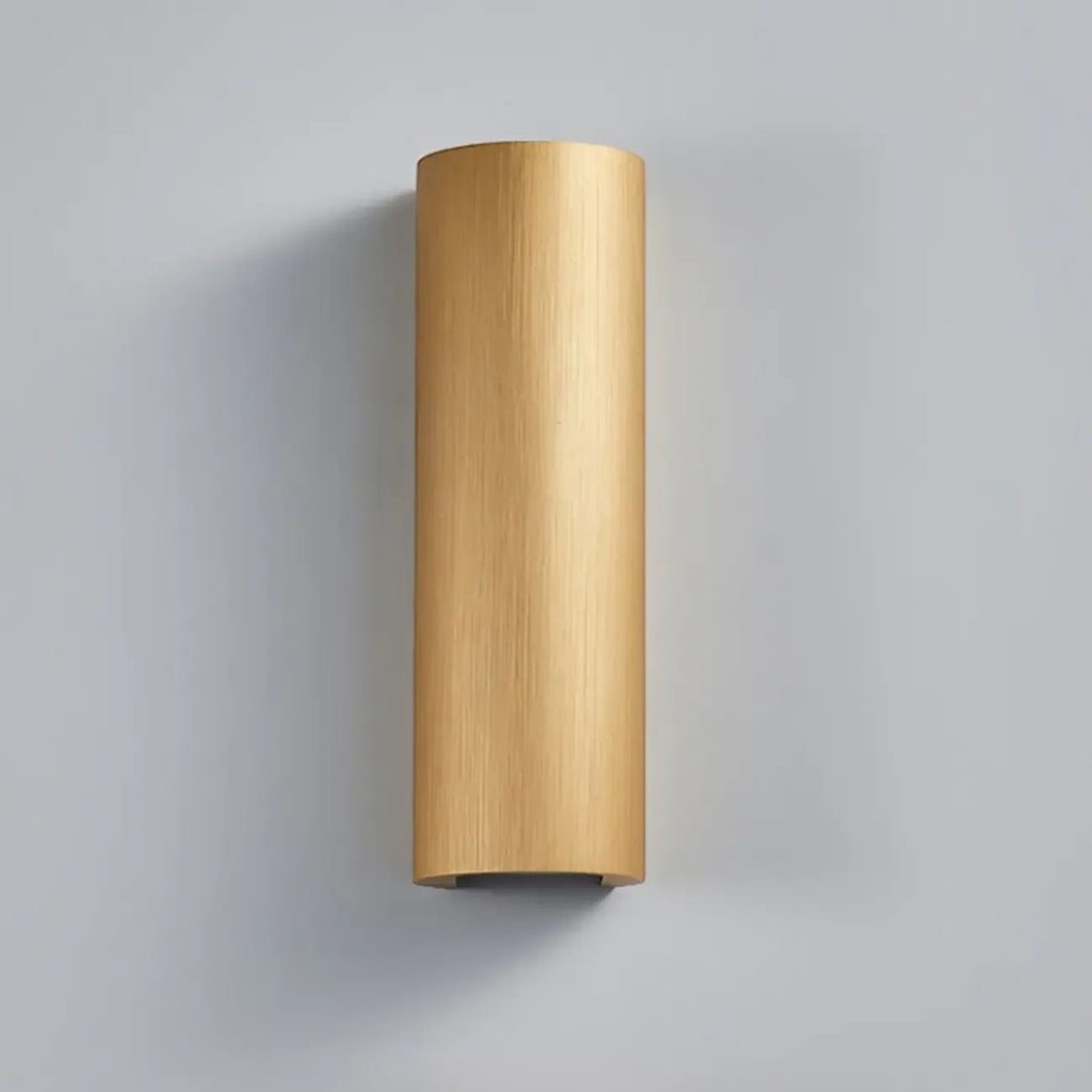 Applique murale cylindrique miniature en métal, éclairage LED chaud, orientable vers le haut ou vers le bas