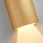 Applique murale cylindrique miniature en métal, éclairage LED chaud, orientable vers le haut ou vers le bas