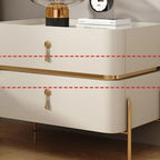 Table de chevet moderne avec plateau en pierre frittée