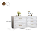 Coffres de rangement modernes et élégants en bois blanc avec poignées dorées