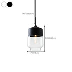Suspension géométrique minimaliste en verre transparent pour la cuisine