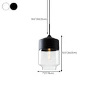 Suspension géométrique minimaliste en verre transparent pour la cuisine