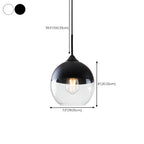 Suspension géométrique minimaliste en verre transparent pour la cuisine