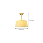 Plafonnier semi-encastré minimaliste colonial blanc tambour doré