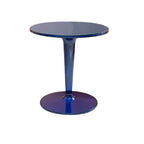 Table d'appoint ronde minimaliste en acrylique fauve
