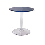 Table d'appoint ronde minimaliste en acrylique fauve