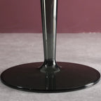 Table d'appoint ronde minimaliste en acrylique fauve