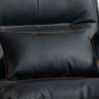 Fauteuil de direction inclinable moderne en cuir marron