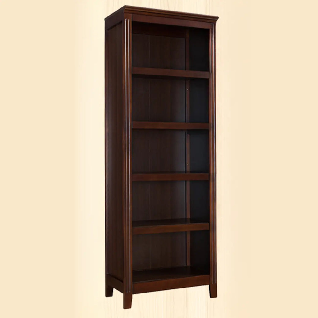 Bibliothèque d'avocat verticale classique à 5 niveaux en bois de bouleau