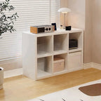 Bibliothèque cubique horizontale en bois blanc