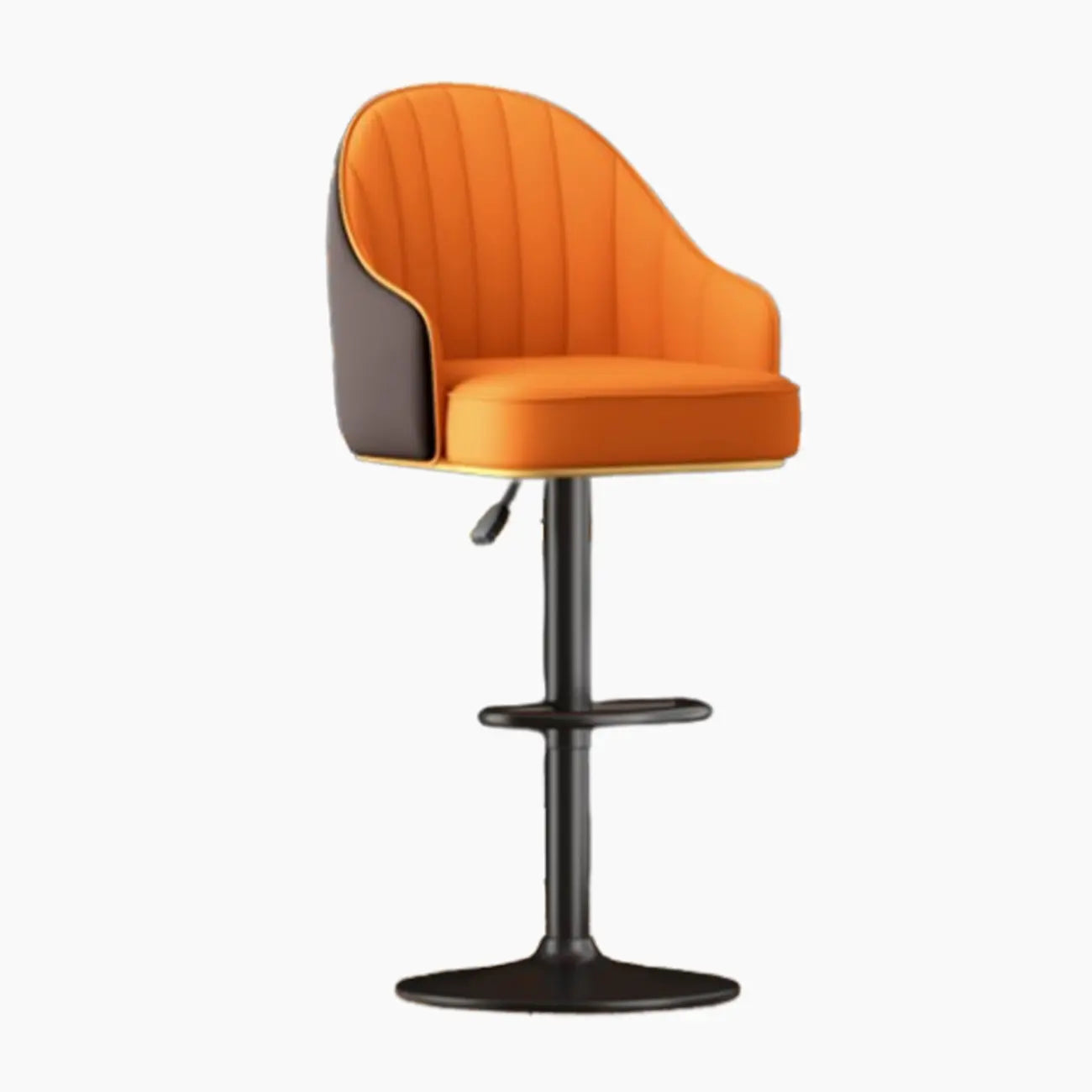 Tabourets de bar pivotants modernes en cuir à hauteur réglable